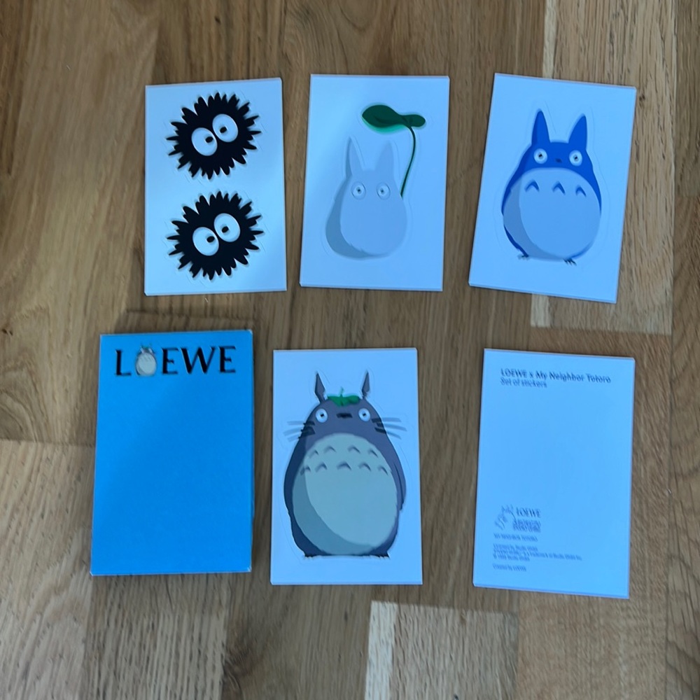 New loewe x totoro sticker set